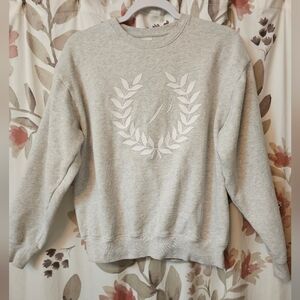 Victoria's Secret PINK Grey Graphic Sweatshirt